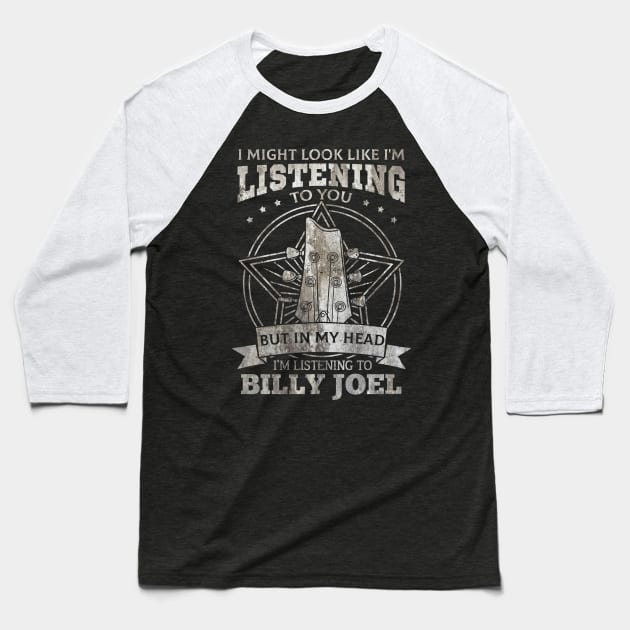 Billy Joel Baseball T-Shirt by Astraxxx